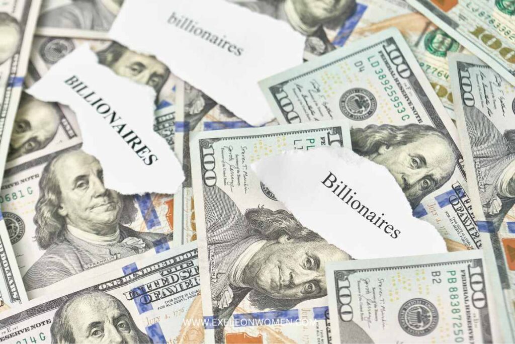 US dollars of billionaires