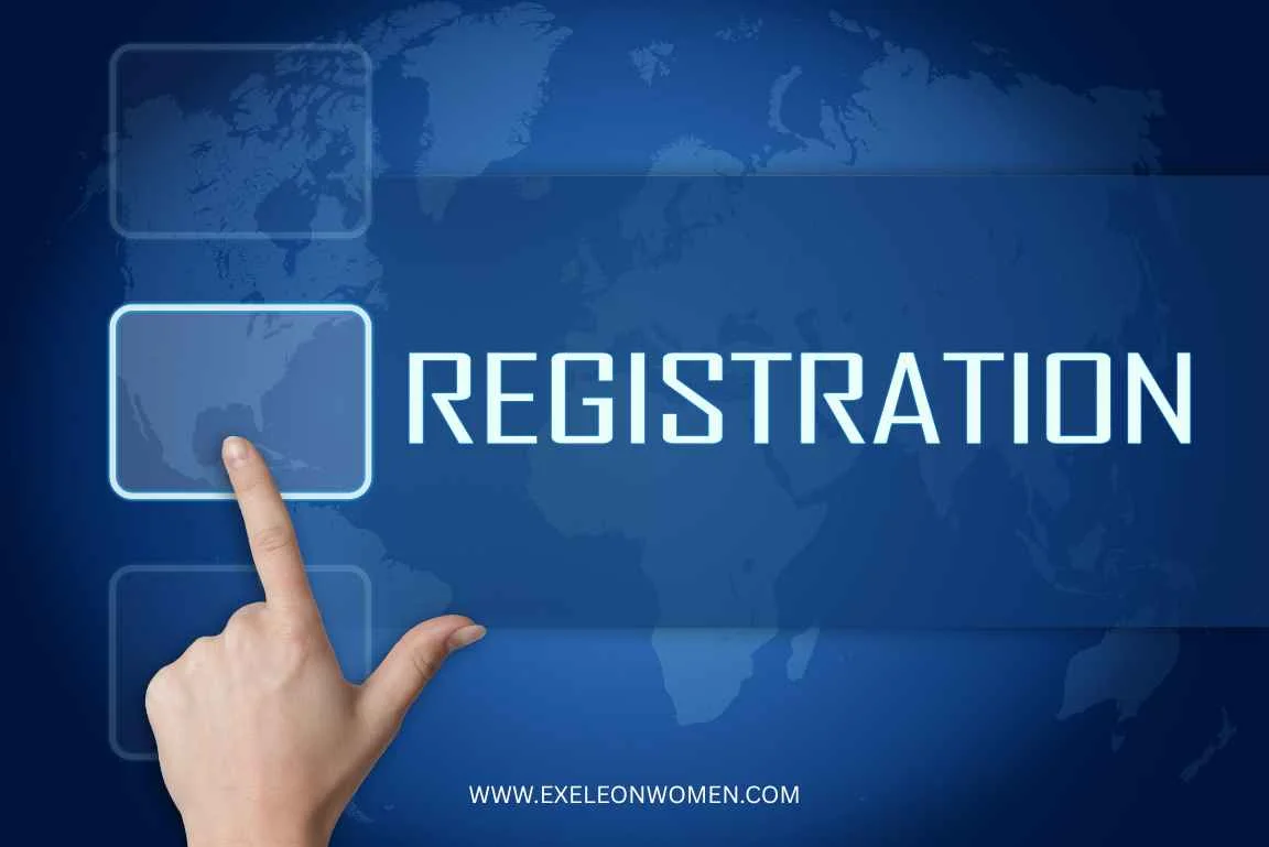 Digital interface with the word ‘REGISTRATION’